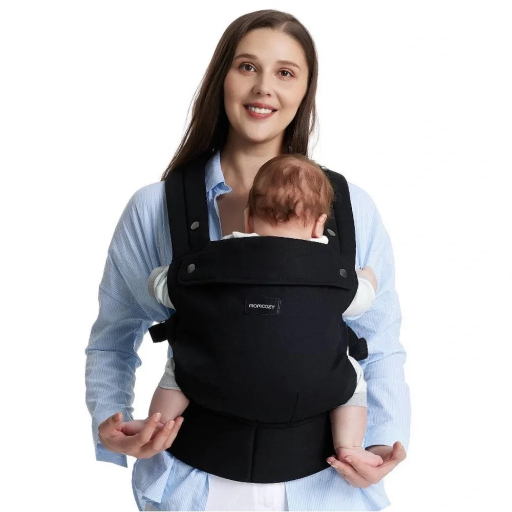 Momcozy Black Baby - Ergonomic Front Carry - Picture 1 of 6